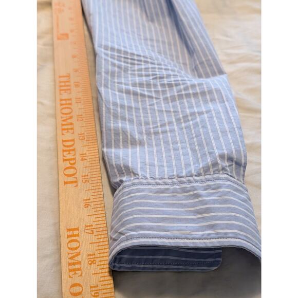 Rails Stina Oxford Blue & White Stripe Button Down Dress Office Shirt Sz M - Picture 8 of 10